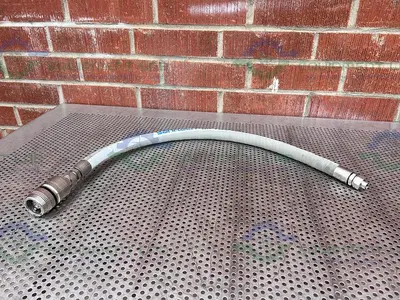 USED SANI TECH 35" GR-FDA HOSE W/ SWAGELOK QUICK CONNECT STAINLESS STEEL FITTING