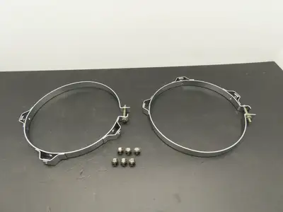 Walker 35935 Guard Exhaust Clamp 254mm ID/ 9-7/8" ID Chromed Set of 2 Clamps