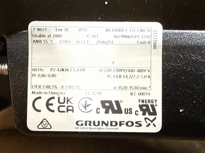 Grundfos CM10-3 Centrifugal Pumps | Fram Fram LLC (11)