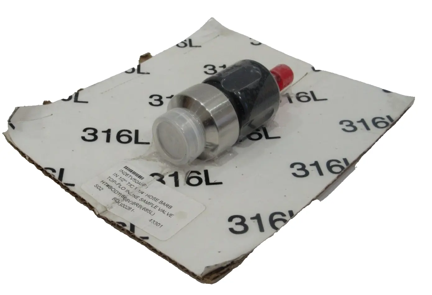 NEW TOP-FLO IN26TV50ASF1 IN LINE SAMPLE VALVE 316L SV2