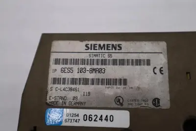 Siemens 6ES5 103-8MA03 Simatic S5-100U CPU STOCK L-388-C