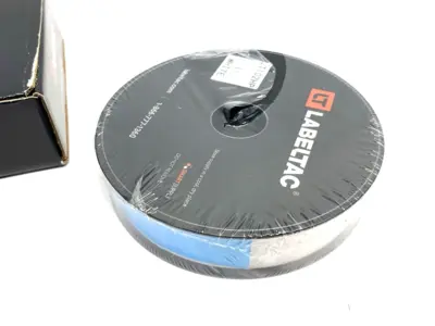 USED LABELTAC PRO MODEL HIGH PERF. 10 YEAR VINYL LABEL SUPPLY 1" X 150' ROLL