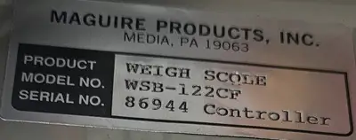 Maguire WSB-122CF Weigh Scole Controller (BIN761)