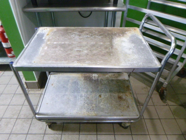 2 Shelf Stainless Utility Cart