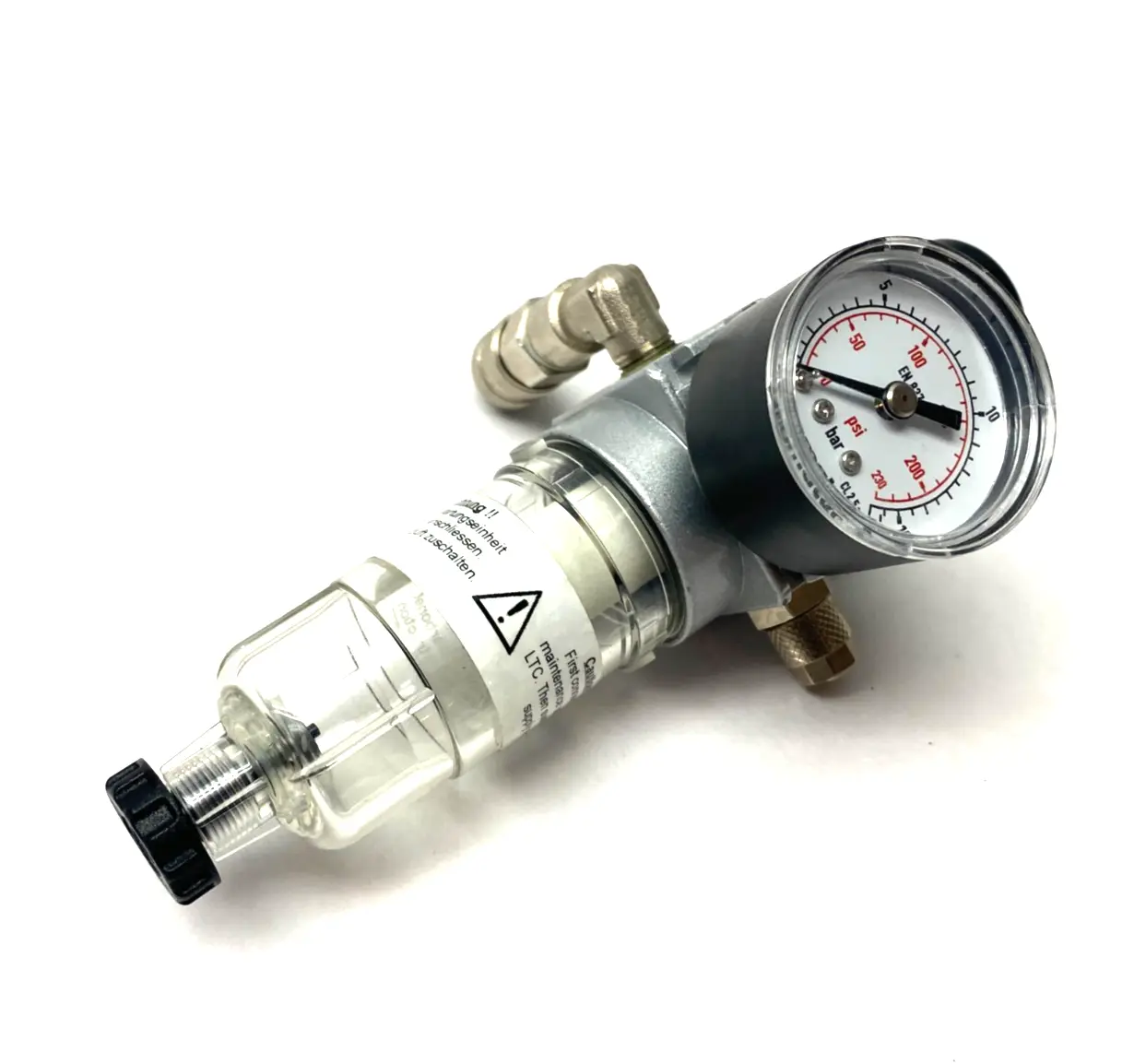 USED INNOMATEC MODULAR PRESSURE REGULATOR, LEAK TESTER, W/ GAUGE