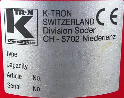 USED K-TRON SODER K2MLT20