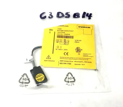 New | in-Stock Turck Inductive Proximity Sensor 5mm Sn NO/NC Proximity Sensors Michigan US | Maverick Industrial Sales #1398820