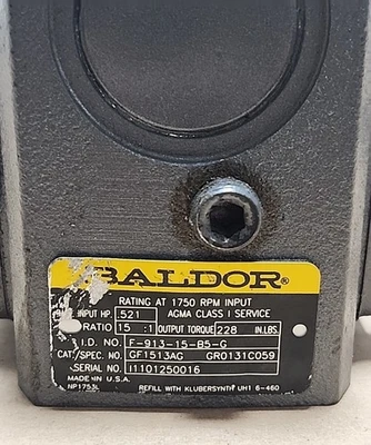 NEW Baldor F-913-15-B5-G