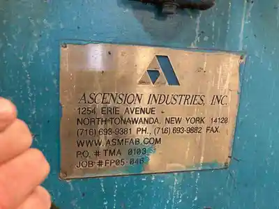 25 sq ft ascension industries  inc. plate & frame filter press