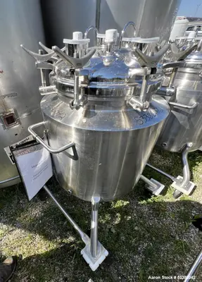 Used 316L Precision Stainless Tank, Jacketed.