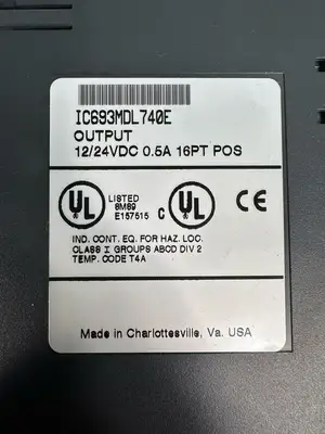 Ge Fanuc IC693MDL740E Output 12/24VDC .5A 16PT Module IC693MDL-740E (5.4.3)