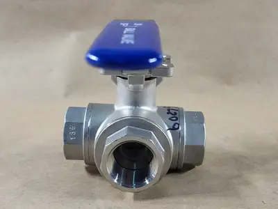 1" 1000 WOG CF8M Ball Valve, 3-Way
