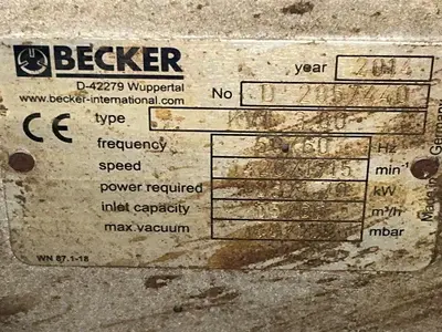 Used 2014 BECKER KVT 3 60 Vacuum Pumps Ohio US | HGR 24 #1503709