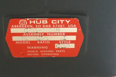 NEW HUB CITY 0221-14998 GEAR REDUCER MODEL 451 10/1 RATIO STYLE DI