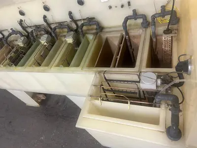 Manual Dip Plating Line: Dual Station, Poly-Pro Construction for Jewelry Gold, Silver Nickel Copper