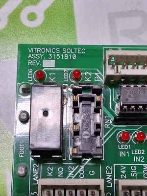 VITRONICS SOLTEC 3151810 RELAY ASSEMBLY BOARD
