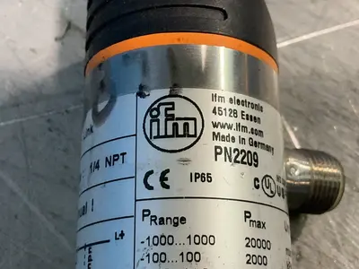 Used IFM ELECTRIC PN2209 Pressure Transmitters Ohio US | HGR 24 #1326055