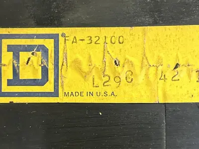 Used SQUARE D FA32100 Miscellaneous Equipment (Electrical & Power) Ohio US | Surplus Asset Holdings #1236965