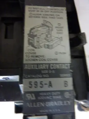USED ALLEN BRADLEY 509-BOD SER B W22