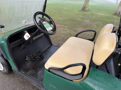 (1) 2017 E-Z-Go golf cart with a Kawasaki gas engine, model 625111G01, includes canopy, ball cover, ...