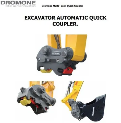 DROMONE HYDRAULIC COUPLER Couplers - Excavator | Mid South Machinery (1)