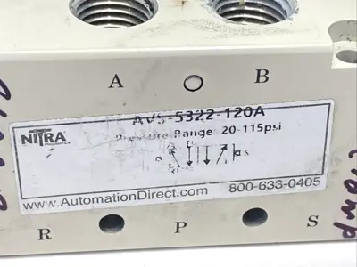 Used Nitra AVS-5322-120A Solenoid Valves Michigan US | Maverick Industrial Sales #1390609