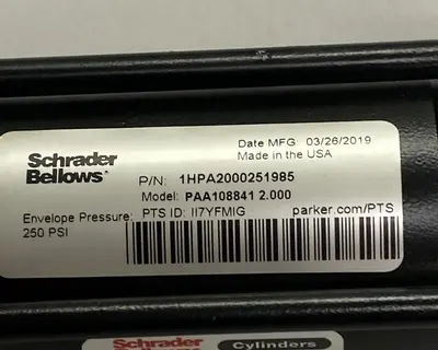 New | in-Stock SCHRADER BELLOWS PAA108841 Cylinders | Surplus Asset Holdings #1206406