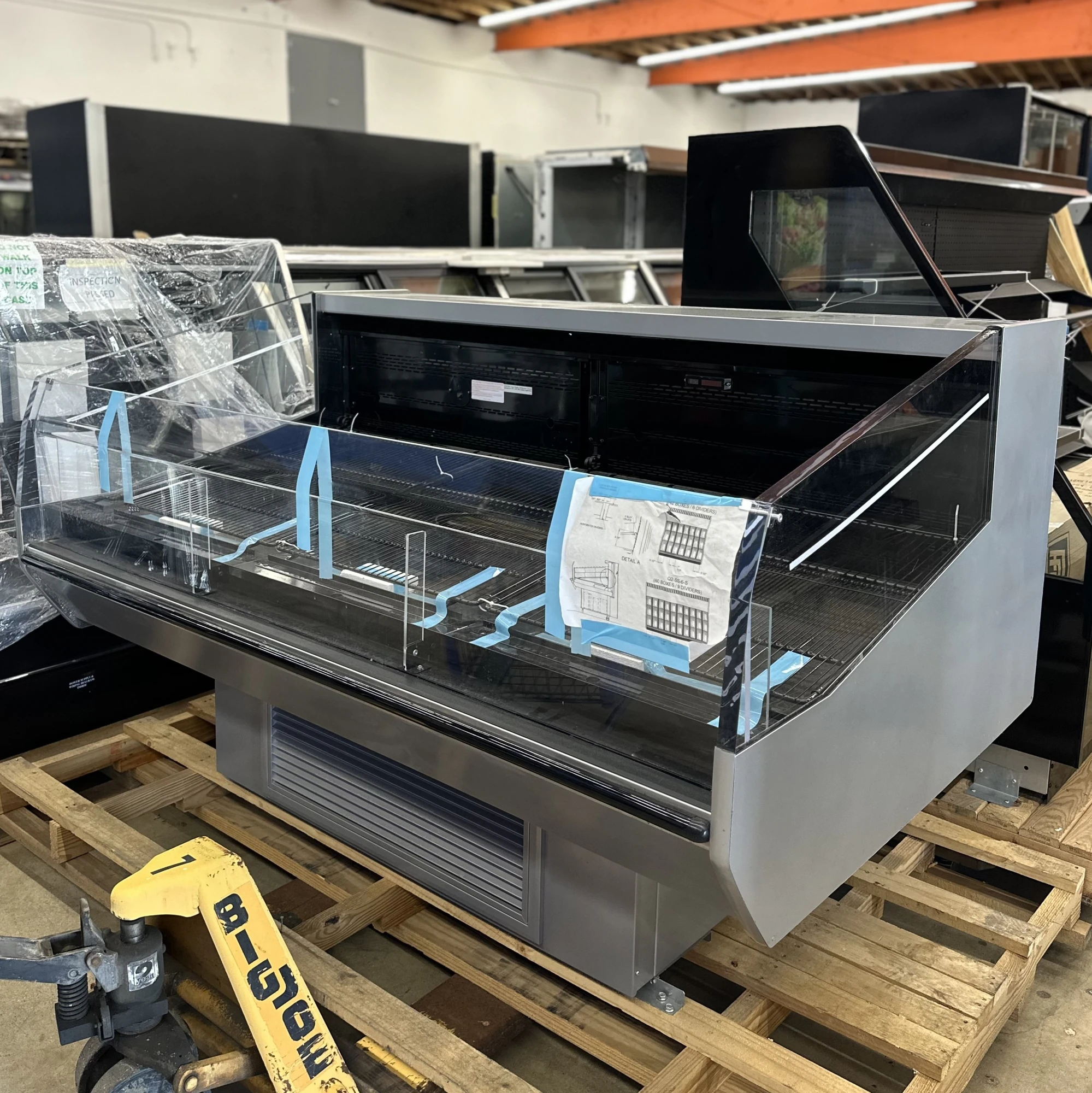 130-0204 Hussmann Q2SSM6S 74" Self Contained Open Air Cooler