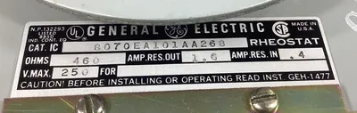 Used GE _UNKNOWN_ Potentiometers South Carolina US | Palmetto Automation #1542072