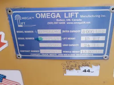 USED 2005 OMEGA 4DH12-08Q-48P