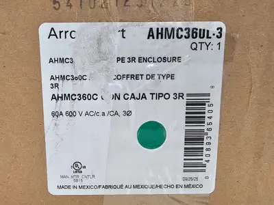 New | in-Stock ARROW HART AHMC360L-3 Switchgears British Columbia CA | Lenmark #1435631