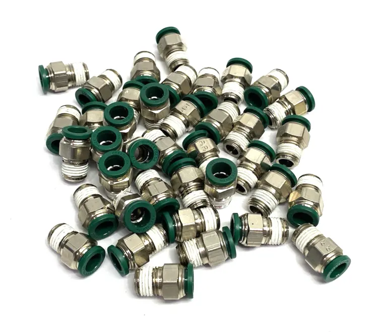 Used PARKER PRESTOLOK PUSH-TO-CONNECT INSTANT FITTING NICK-PLATE Valves/Fittings | Maverick Industrial Sales #1099521