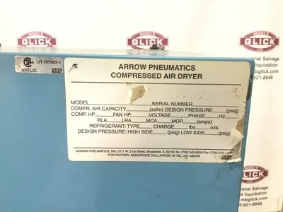 Arrow Pneumatics Compressed Air Dryer 120V