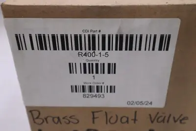 Control Devices Robert R400-1-5 1 X 1 Valves Assembly Brass 1” Ball STOCK 5208CC