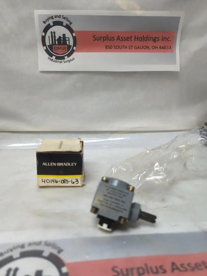 New | in-Stock ALLEN-BRADLEY 40146-083-63 Miscellaneous Equipment (Electrical & Power) Ohio US | Surplus Asset Holdings #1237052