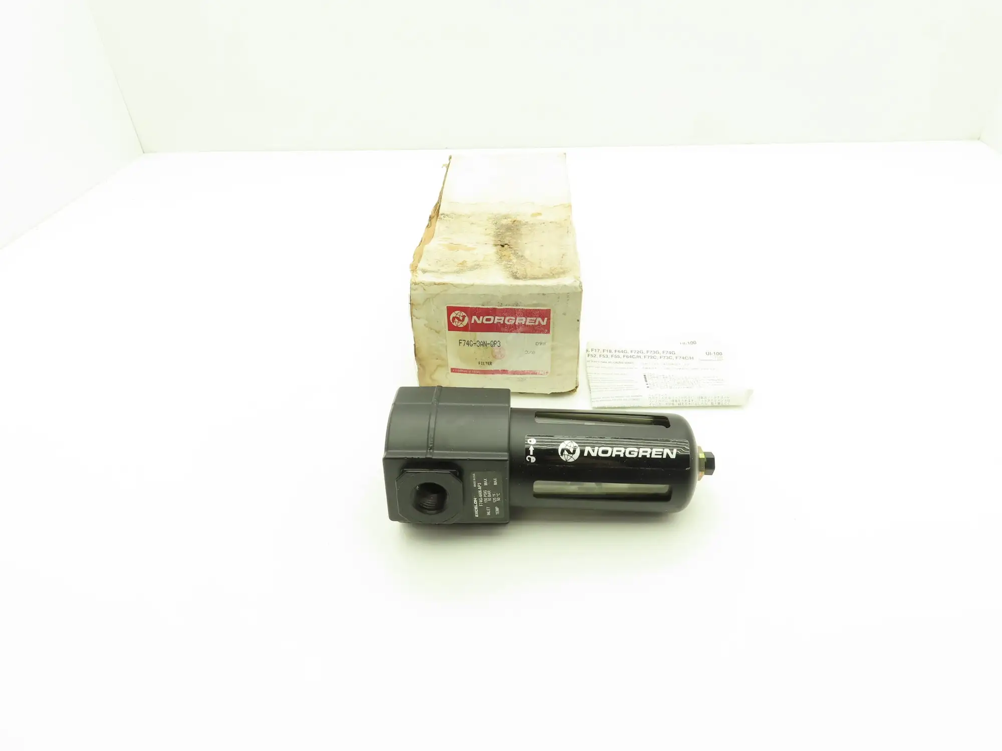Norgren F74G-3AN-QP3 Pneumatic Air Filter 3/8" NPT 150PSI