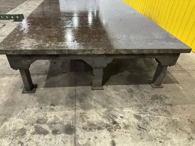 12'3" X 8'3" STEEL LAYOUT TABLE: STOCK #23550