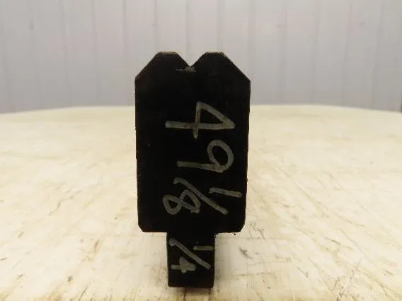 Press Brake Die 49-1/16" Long 90° V 1/4" W 1/8" D 1-3/4" H 1/2" Tang