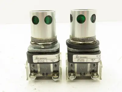 Allen Bradley 800T-QA24GD1 Green Illuminated Push Button 30mm Lot of 2