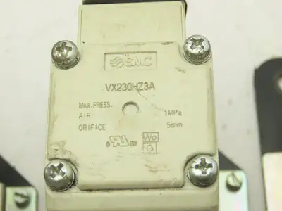 SMC VX230HZ3A 2-Way Solenoid Valve NC 24VDC 3/8" Push Connect  Lot of 3