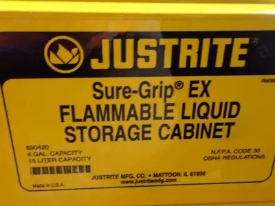 Justrite 4 Gal Flammable Liquid Storage Cabinet