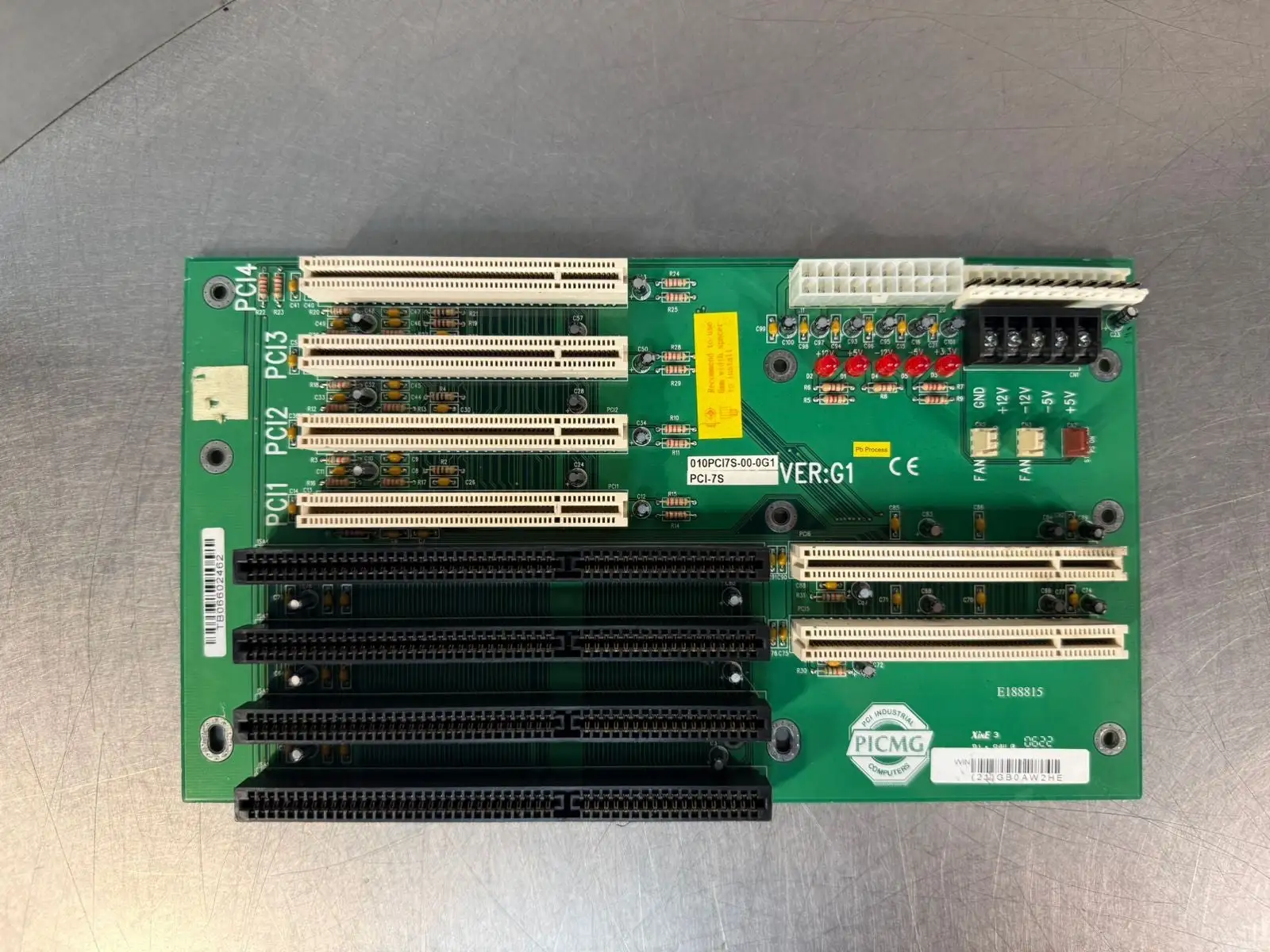 Pci Industrial PCI-7S Backplane Board Picmg Xine-3 E188815 (3.3.5)