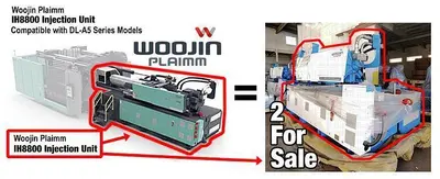 New | in-Stock WOOJIN PLAIMM IH8800 Injection Molding Machines Oregon US | Products Corporation of North America, Inc. #1284870