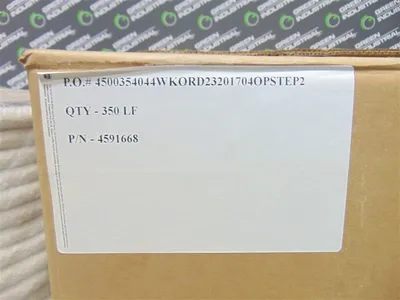 350 Linear Feet of 3/4" UniFrax 4591668 Refractory Ceramic Fiber Robe New NIB