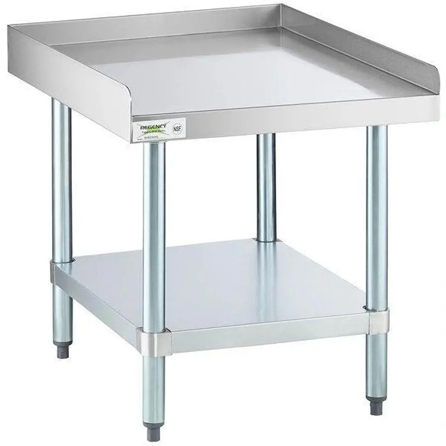 30"x 18" Stainless Steel Equipment Stand with Galvanized Undershelf