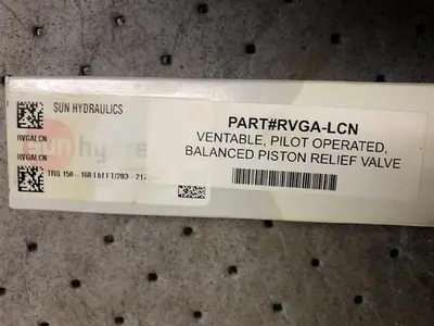 New | in-Stock AFTERMARKET PISTON RELIEF VALVE - RVGA-LCN Pump & Valve Parts Pennsylvania US | East West Machinery & Drilling #1416399