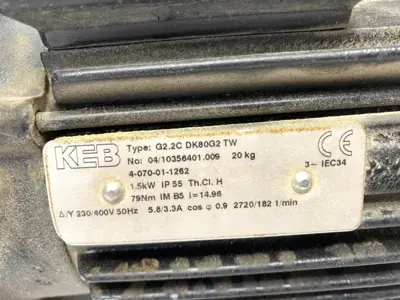 USED KEB G2.2C DK80G2 TW, 04/10356401.009
