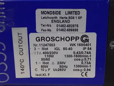 Used GROSCHOPP WK1695401 Motors (misc) Ohio US | HGR 24 #734808