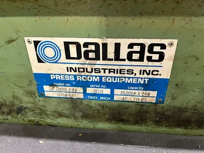 DALLAS DRFE-424 Complete Feed Lines | Universal Press & Machinery (UPM) (18)