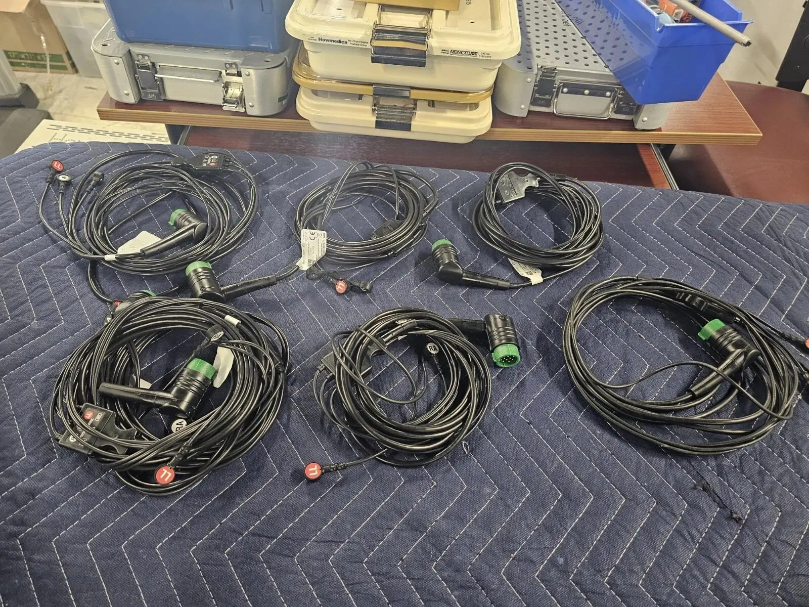 Used Philips PHILIPS Defibrillator Cable LOT OF 7 Medical Parts Texas US | PT Medical Technologies #1458977